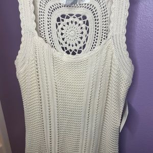 Large White Crochet Athleta Dress